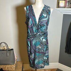 Print Dress with Knot